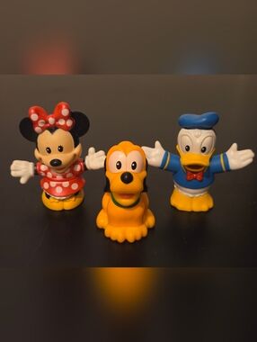 Little People Disney Pluto Donald Duck Minnie Mouse Figure